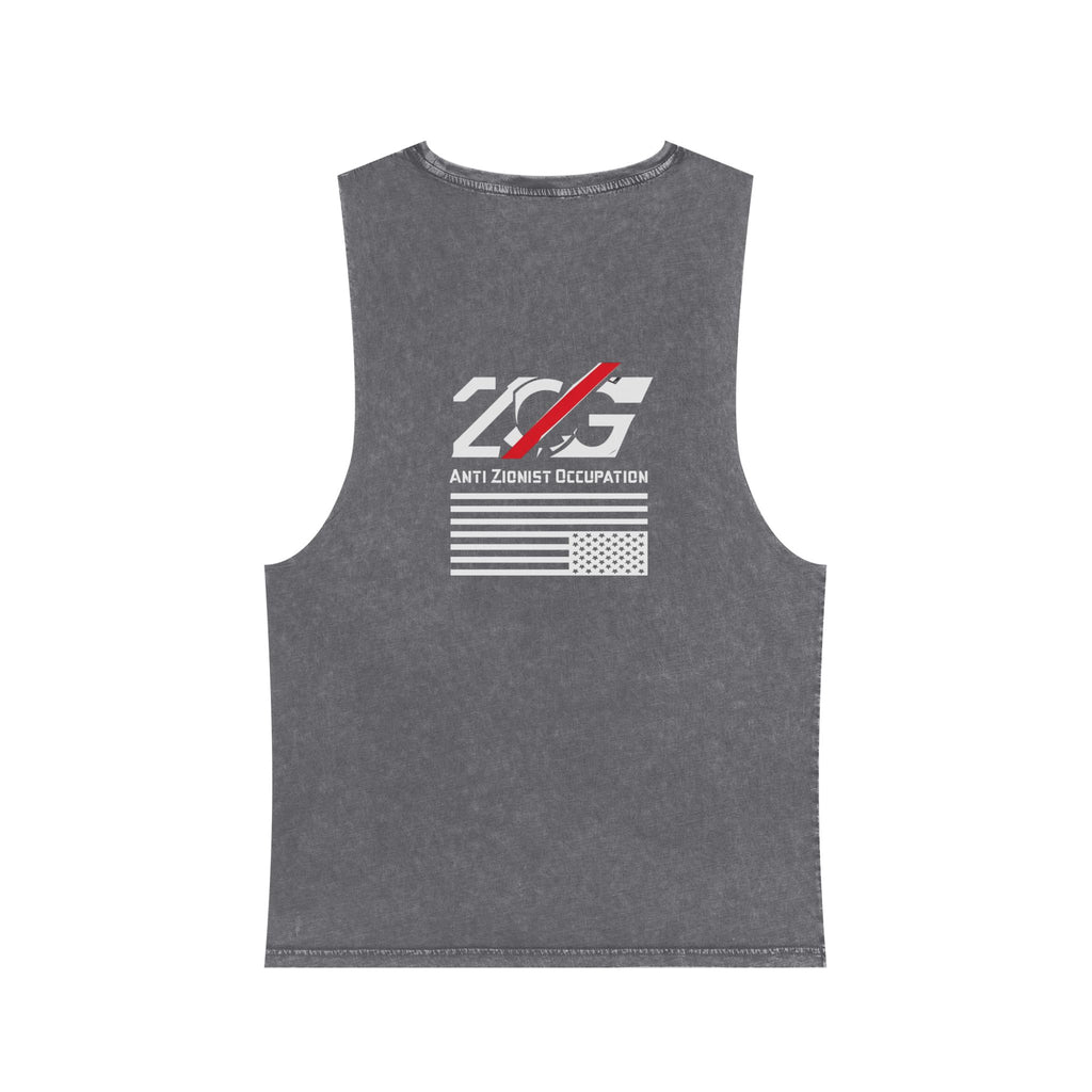 Revelation 3-9 Anti-ZOG Vintage Stone Wash Sleeveless Tee