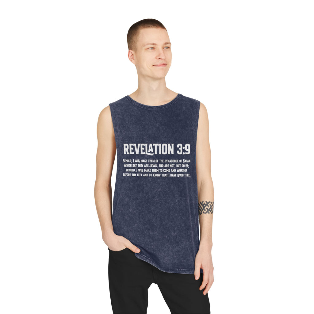 Revelation 3-9 Anti-ZOG Vintage Stone Wash Sleeveless Tee