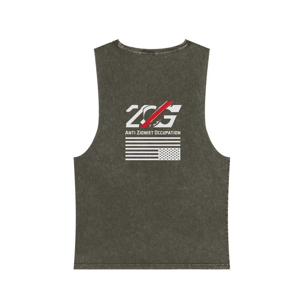 Revelation 3-9 Anti-ZOG Vintage Stone Wash Sleeveless Tee
