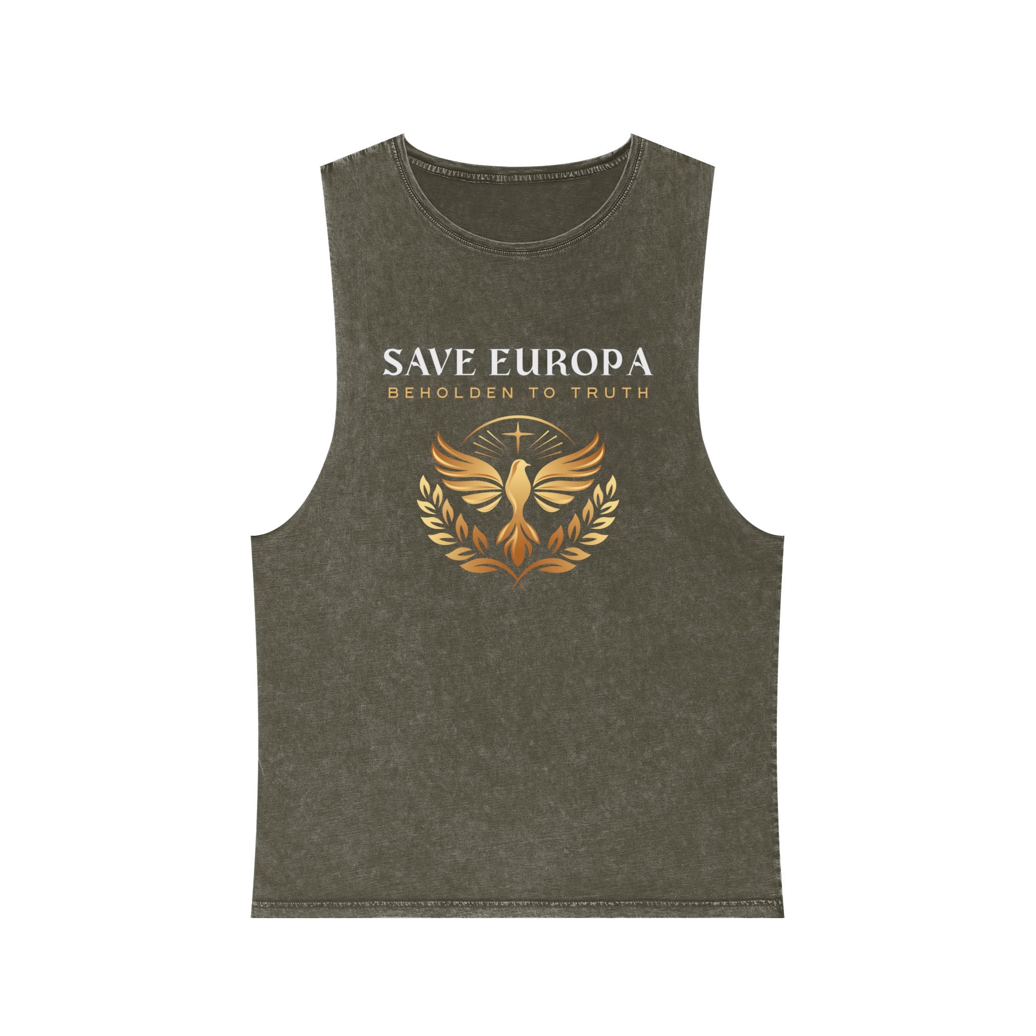 Vintage Stone Wash Save Europa Tank Top