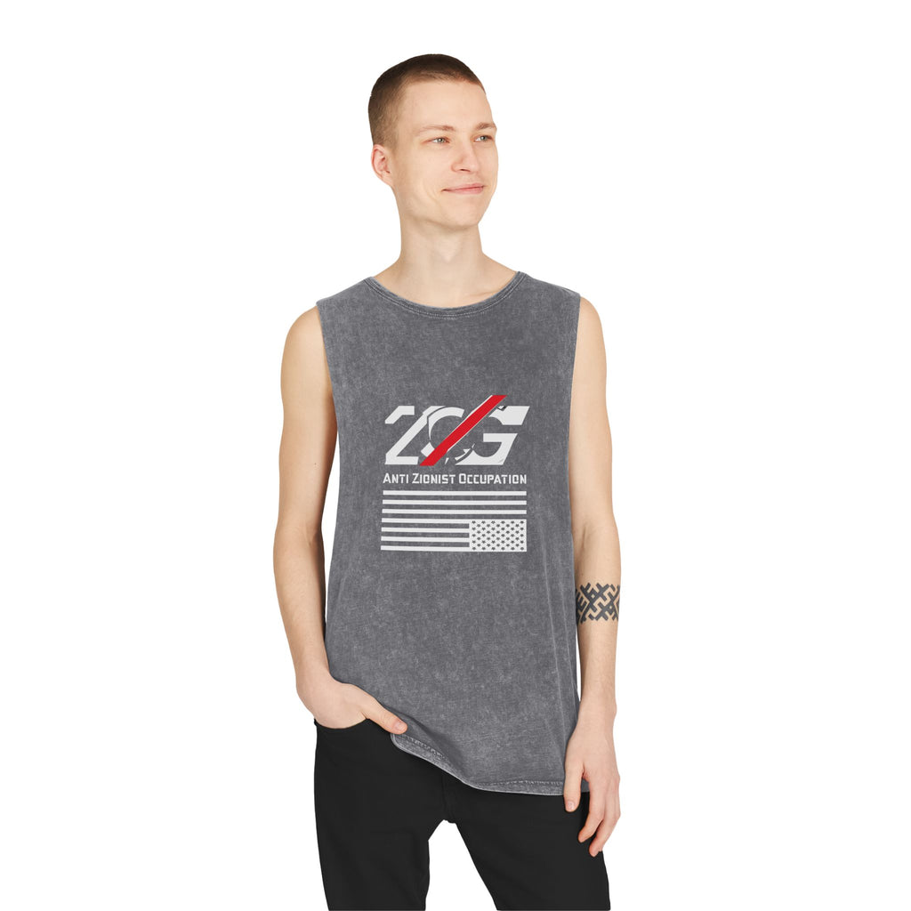 Vintage Stone Wash Anti-ZOG Tank Top
