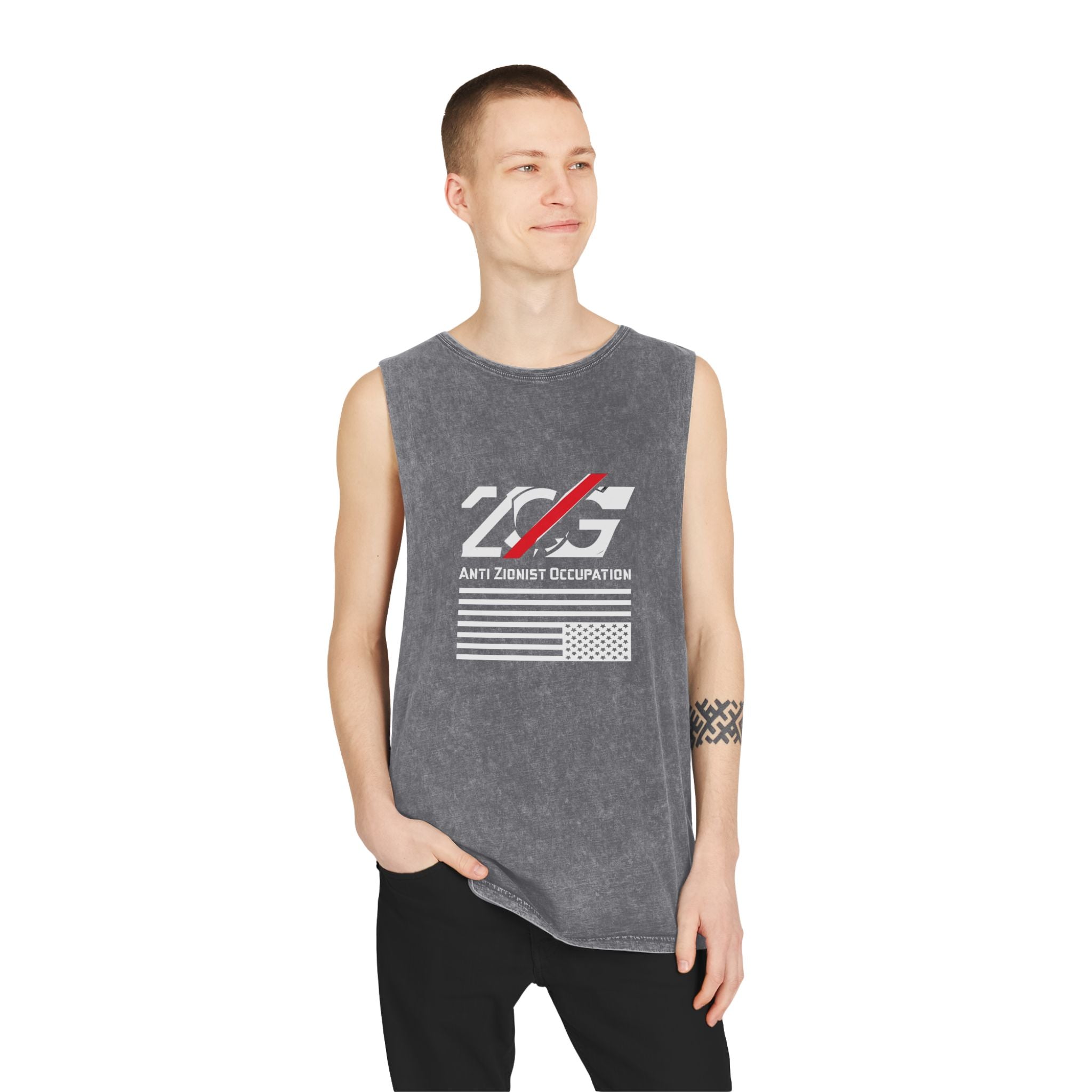 Vintage Stone Wash Anti-ZOG Tank Top