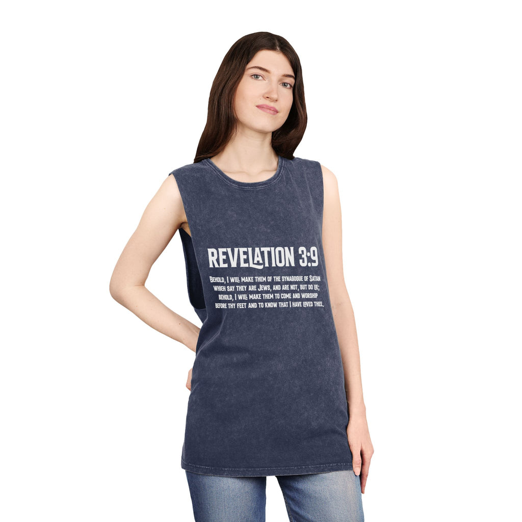Revelation 3-9 Anti-ZOG Vintage Stone Wash Sleeveless Tee