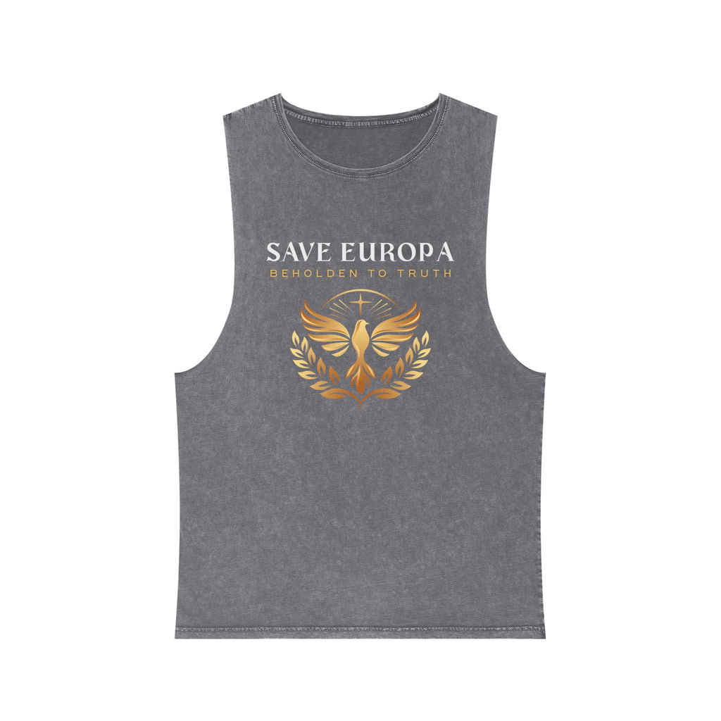 Vintage Stone Wash Save Europa Tank Top