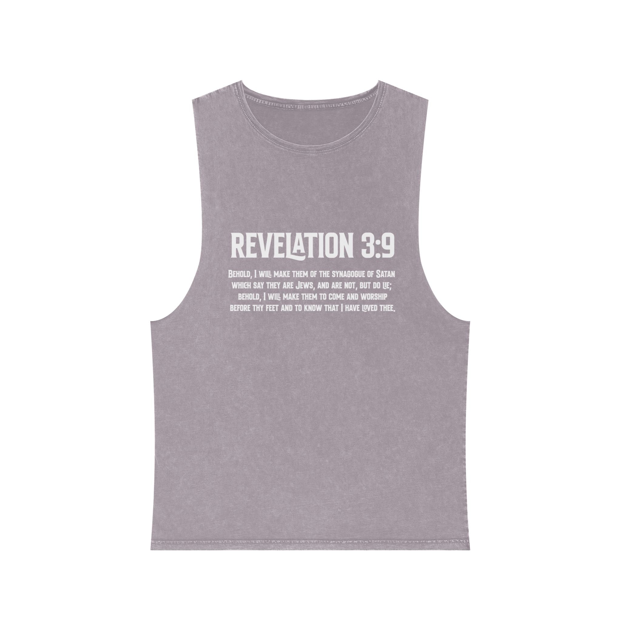Revelation 3-9 Anti-ZOG Vintage Stone Wash Sleeveless Tee