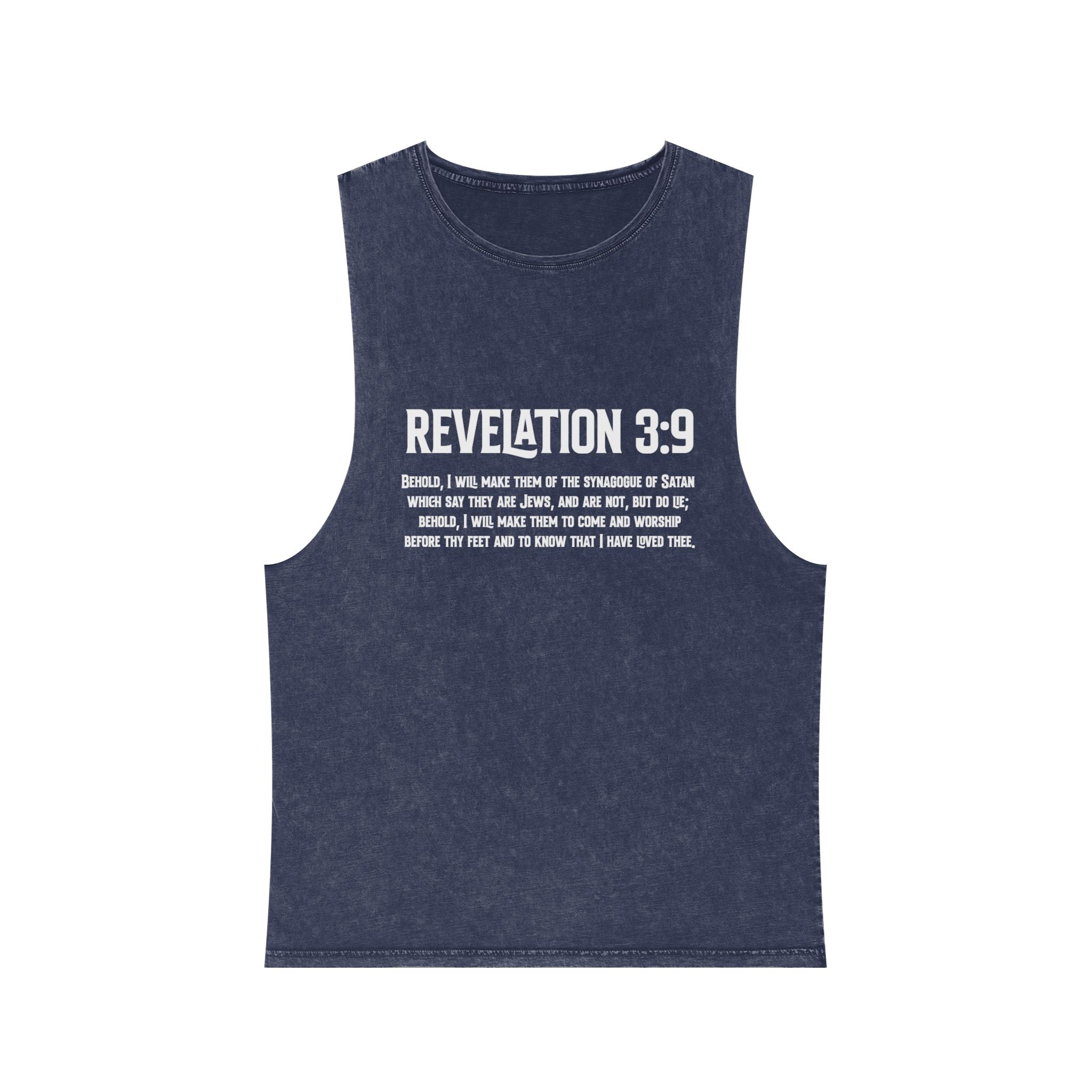 Revelation 3-9 Anti-ZOG Vintage Stone Wash Sleeveless Tee