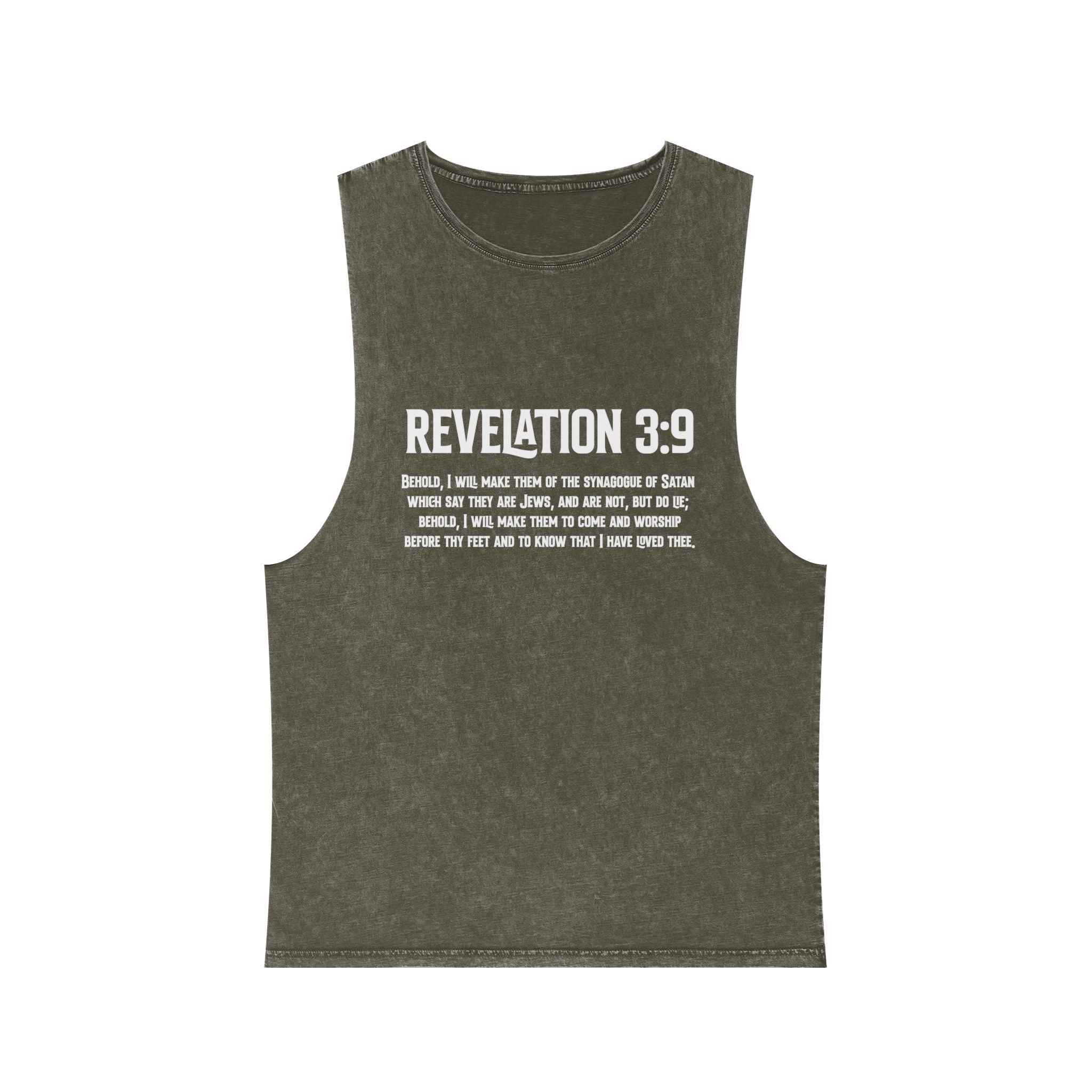 Revelation 3-9 Anti-ZOG Vintage Stone Wash Sleeveless Tee