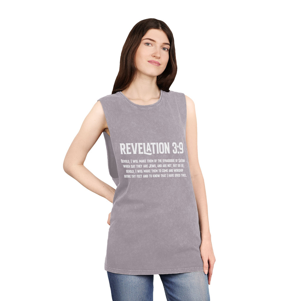 Revelation 3-9 Anti-ZOG Vintage Stone Wash Sleeveless Tee