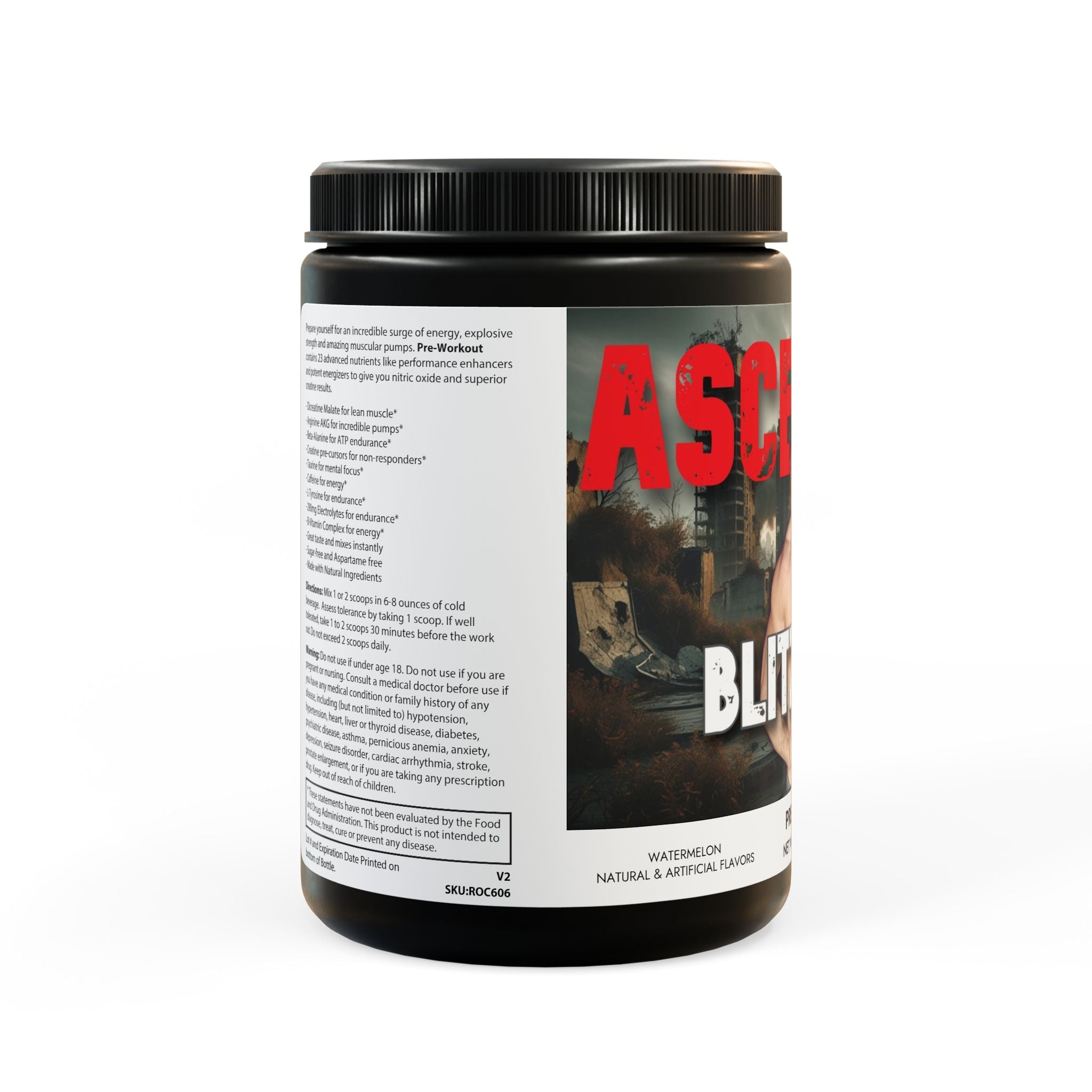 ASCENSION: BLITZKRIEG (Pre-Workout Supplement, Watermelon, 10.58oz)